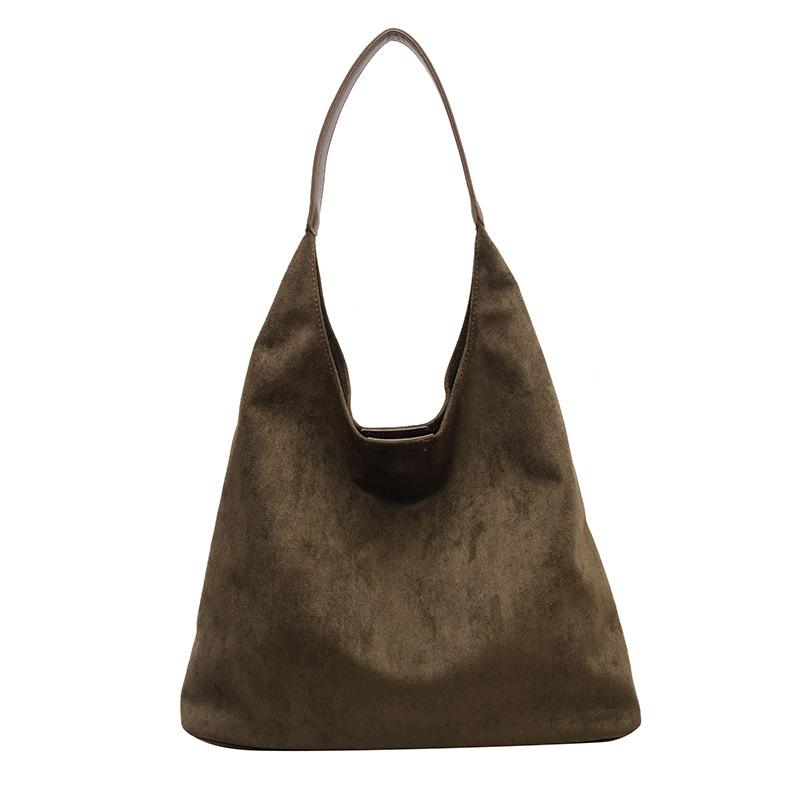 

Retro Bag Female 2025 New Diagonal Cross Shoulder Bag Senior Sense of Large Capacity Commuting Tote Bag зелёный