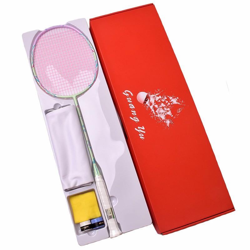 Badminton Racket 6U Ultra Light Carbon Fiber Women Training Entertainment