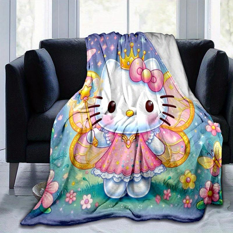

1pc. Hello Kitty Fairy Princess Blanket - Perfect for Home, Office, Outdoor Use, Gift Idea, Suitable for Al 100x150cm