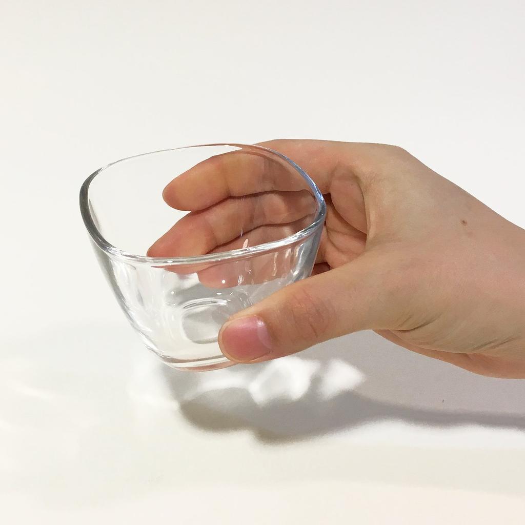 ADERIA Plain Square Glass Bowls (6 Pieces) - Made In Japan. Ideal for Salads, Desserts, and Sweets. Perfect for Single Diners, Couples, or Even for Se