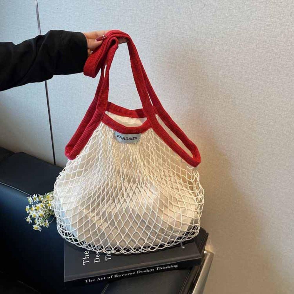 Korean Style Hollow Woven Shoulder Bag Large Capacity Summer Beach Tote Bags  Swimming