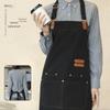 New Style Waterproof Canvas Logo Apron: Catering & Kitchen Workwear for Young People