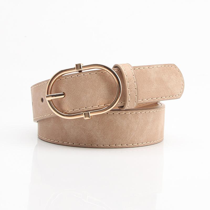 Female Belt, Alloy Pin Buckle, Soft and Comfortable Jeans Belt, Girls' Clothing Matching Belt