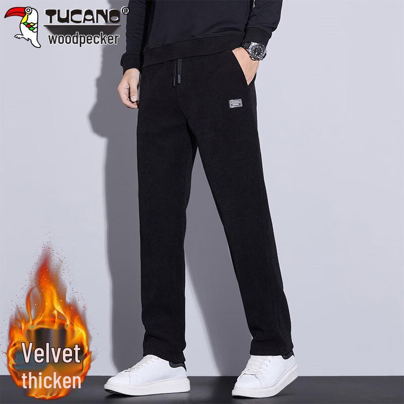 

TUCANO Men s Winter Plush Lined Straight Casual Pants 2XL