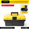 Heavy Duty Thickened Plastic Tool Box With Clear Compartments And Secure Latch Perfect For Home Garage Diy Repair Work