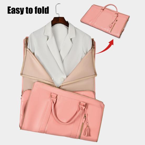 Convertible Garment Duffle Bag Travel Carry-On Tote Suit Bag 2-in-1 Hanging Garment Bag Weekender Overnight Bag for Business Trip Vacation