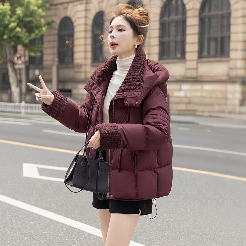 Speshe Women's 90% Down Casual Hooded Jacket