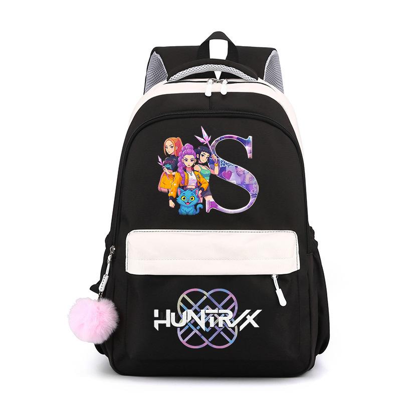 Large Capacity Schoolbag with Shoulder Strap; Student Three-piece Pencil Case Set