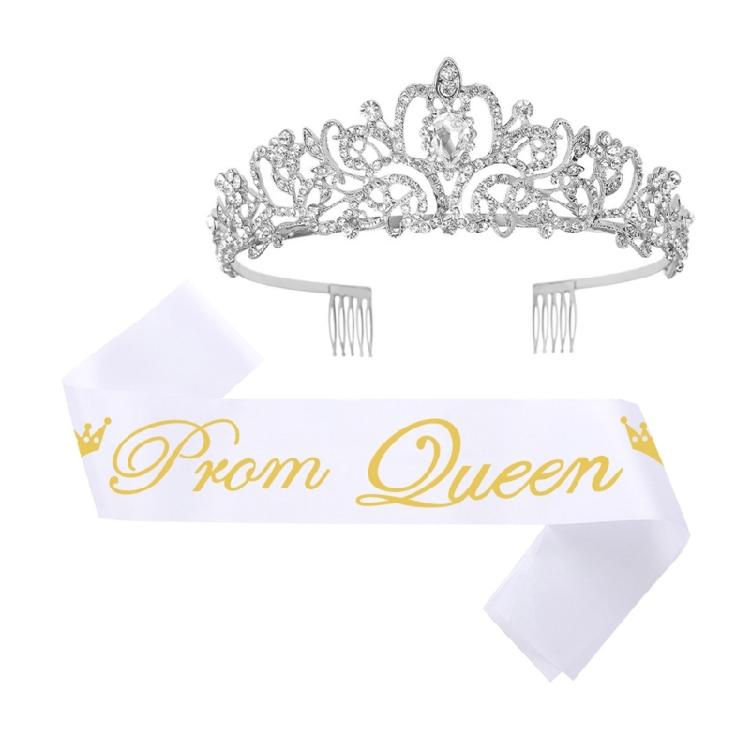 Shimmering Metal Crowns With Adjustable Satins Ribbon Set Elegant Hair Accessories For Queens Bride Special Occasion 1