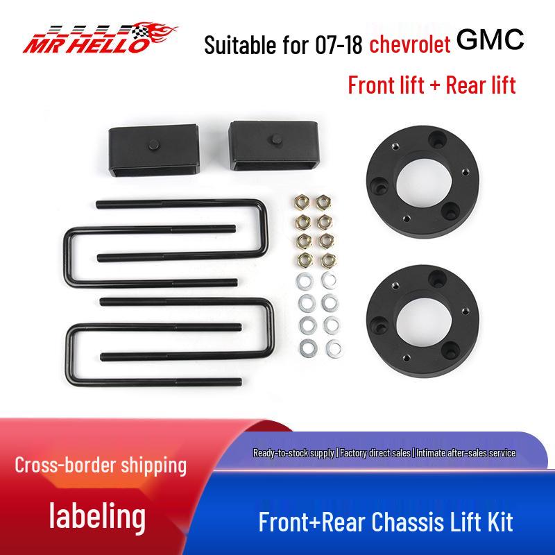 Front & Rear Chassis Lift Kit for 2007-2018 Chevy Silverado & GMC Sierra
