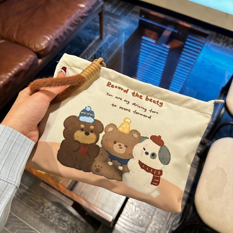 Large Capacity Makeup Bag Clutch Cosmetic Organizer Travel Wash Toiletries Storage Bag Makeup Pouch