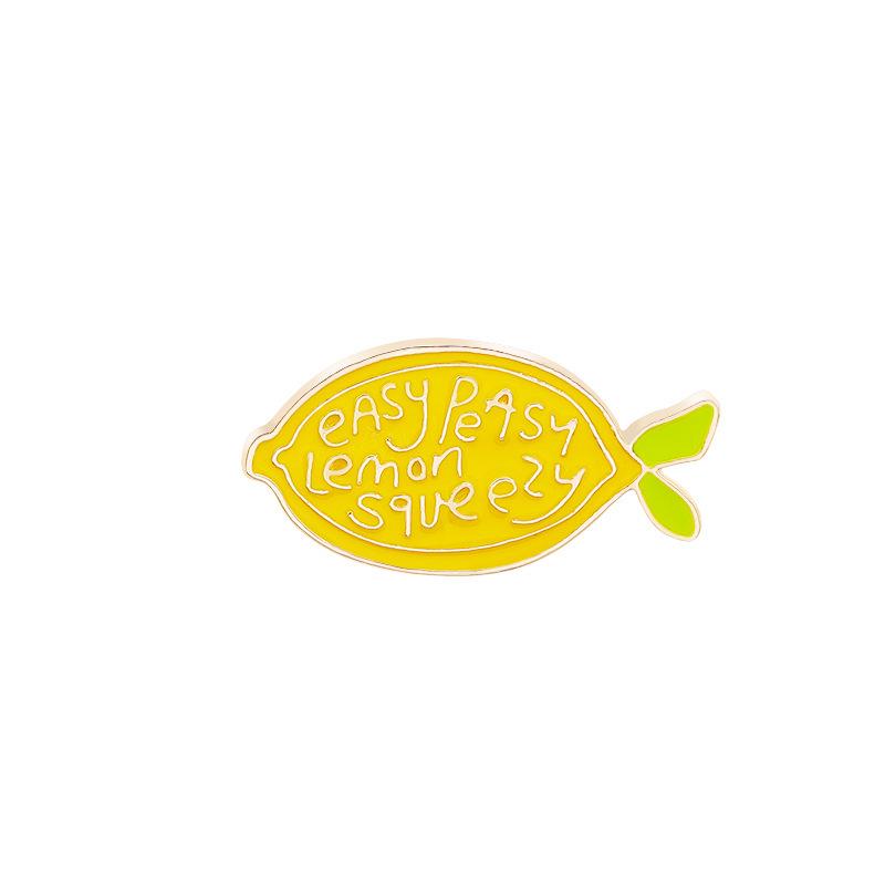 European and American Fashion Jewelry: New Trendy Lemon Brooch