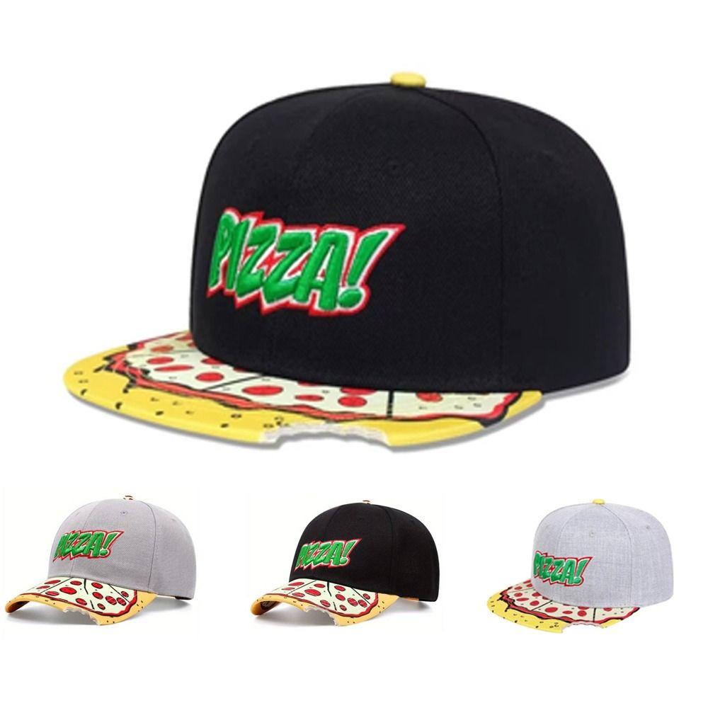 Adjustable Baseball Cap PIZZA Embroidery Snapback Hats High Quality Hip Hop Hats  Unisex