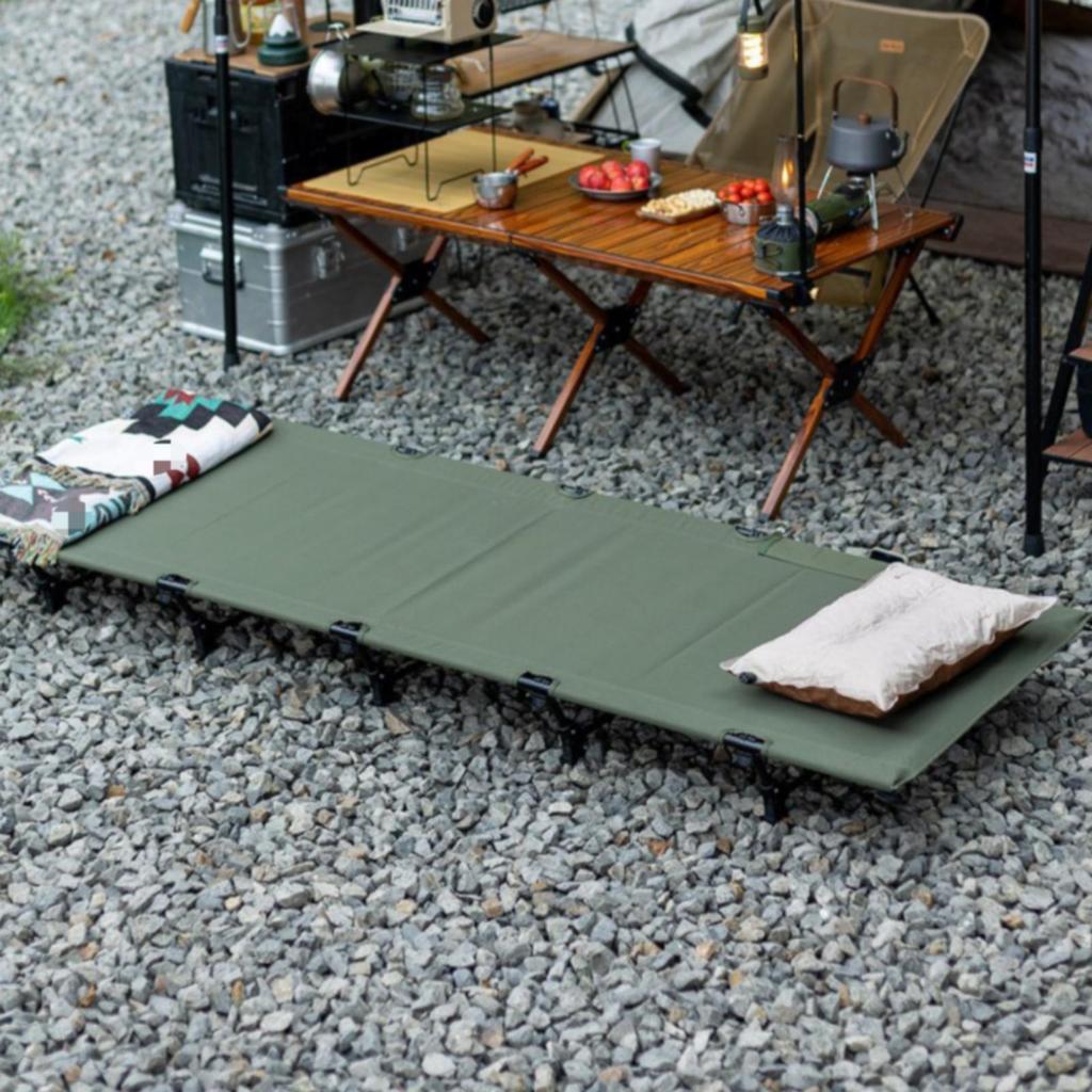 Aluminum Camping Cot Foldable Portable Folding Compact for Travel, Road Trip