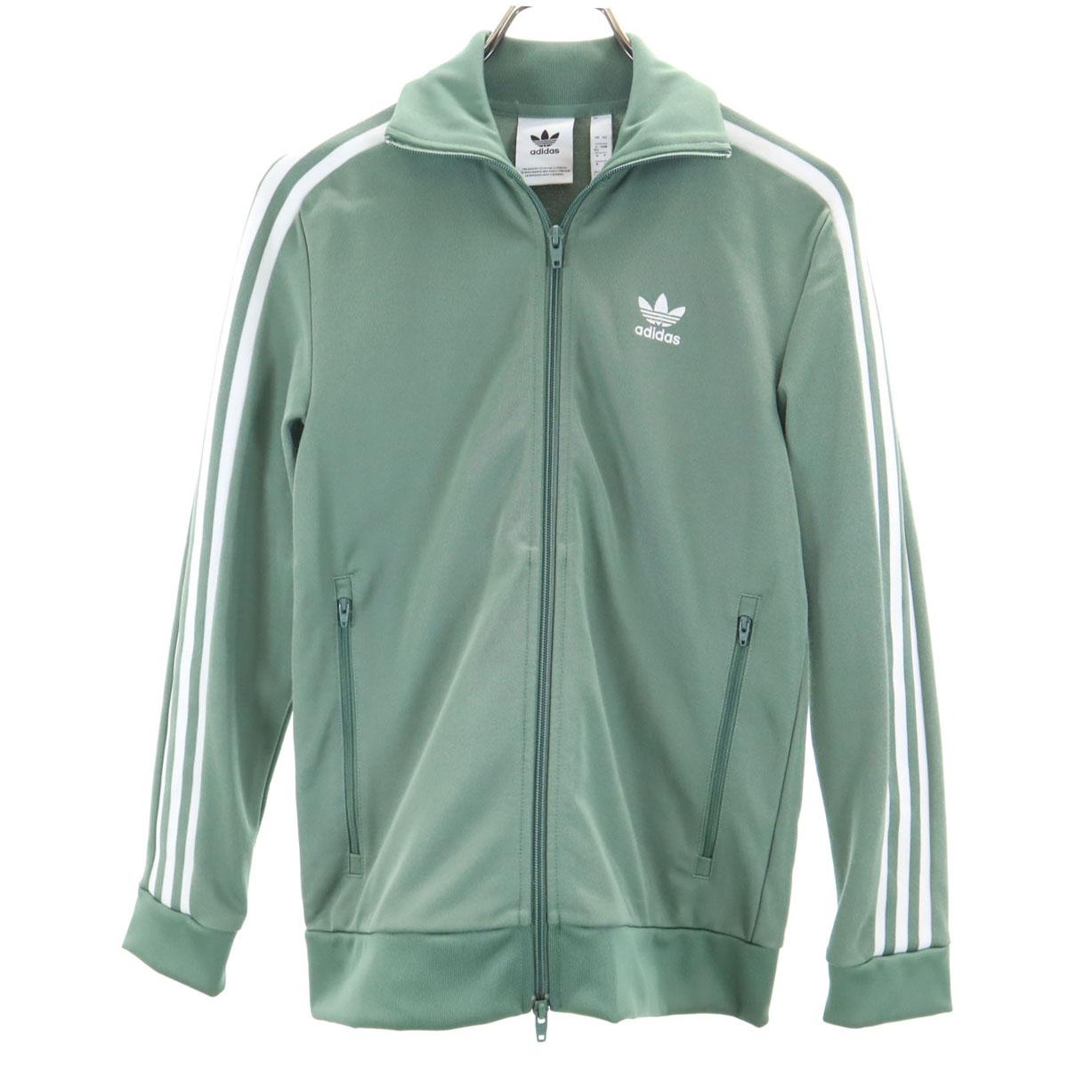 

adidas Trefoil logo jersey jacket XS Green system 3 Lines Men s Used