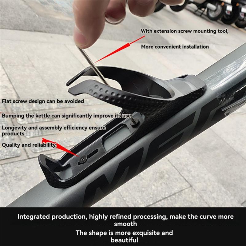 

Classy-Bike Bottle Tracker Cage Anti-Theft Bike Water Cup Holder Bicycle Water Bottle Cage For Airtag Huawei Tag чорний