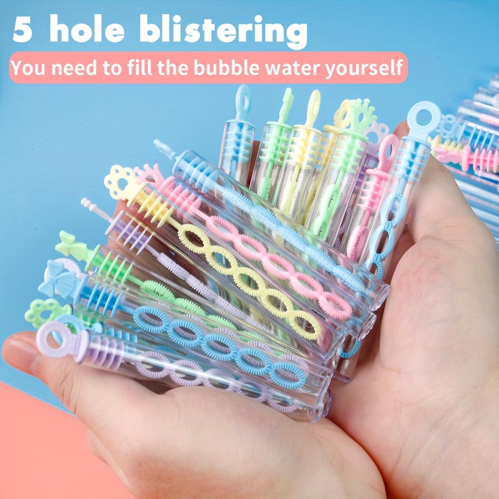 12/24Pcs Summer Romance Bubble Wands Pastel Mini Dip Sticks for Outdoor Dates Wedding Party Favors Cute Goody Bag Gifts Couple