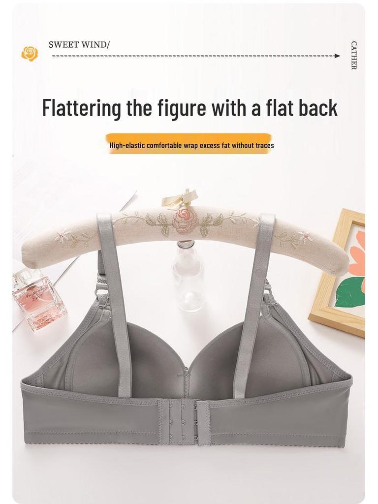 Wirefree Plus Size Anti-Sagging Support Bra for Mature Women