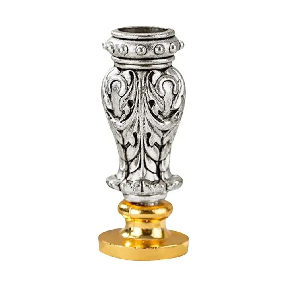 Wooden Wax Sealing Stamp Handle Brass Sealing Wax Stamps Head Retro Rosewood Handle Wax Seal Copper Head for Scrapbooking