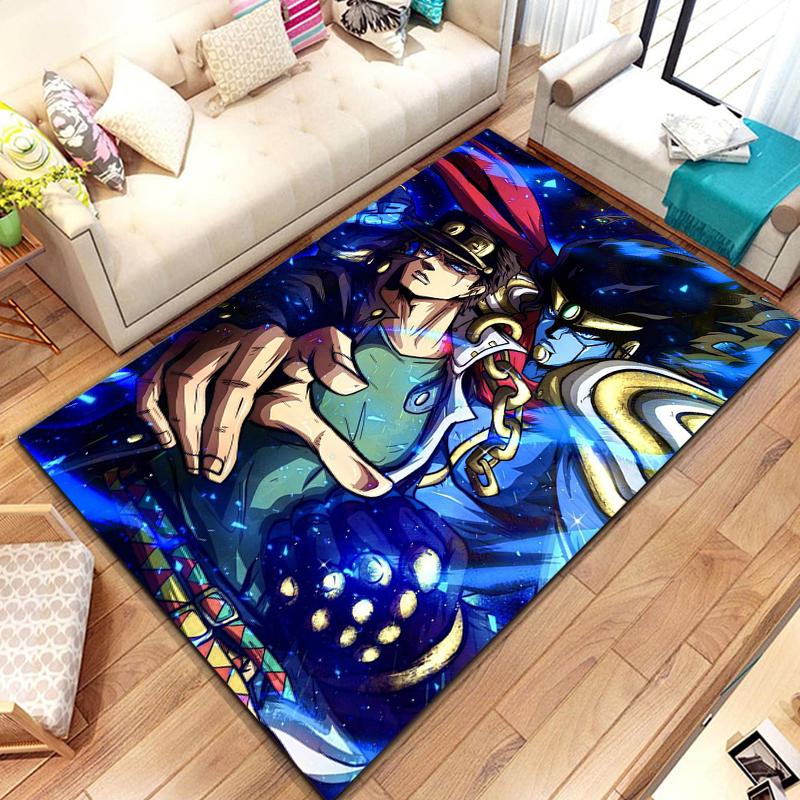 Tappeto Pattern JoJo's Bizarre Adventure 15 Misure per Soggiorno Tappetino da Bagno Zerbino Creativo per Camera da Letto Decorazione Casa