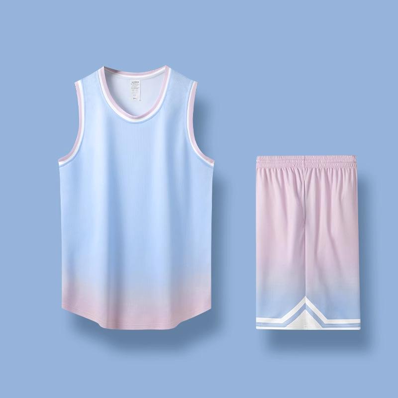 

Унисекс Комплект баскетбольной формы из двух частей для студентов, Джерси с коротким рукавом для командных соревнований в средней и старшей школе 5XL