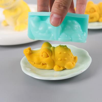Malá silikonová forma na krokodýlí pěnu, zvířecí, kreslená, trojrozměrná, forma na mini ozdoby