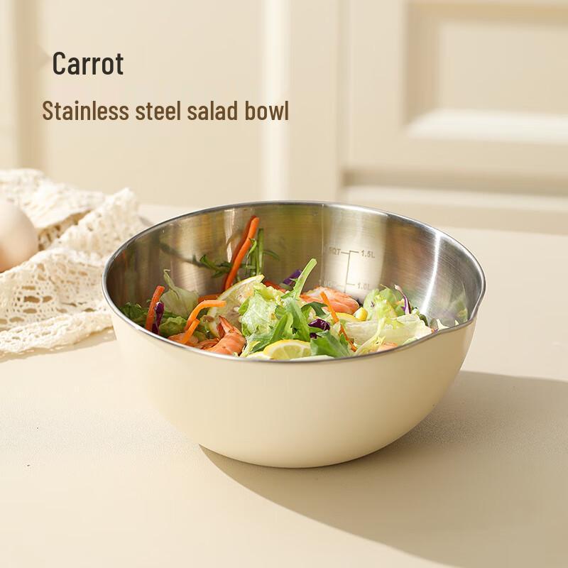 

Personal Stainless Steel Salad & Mixing Bowl