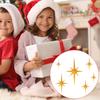 Christmas Star Ornaments Holiday Pendant For Wall 6 Pieces Hangable Decorative Wall Art For Holiday Home Decorators Living Room