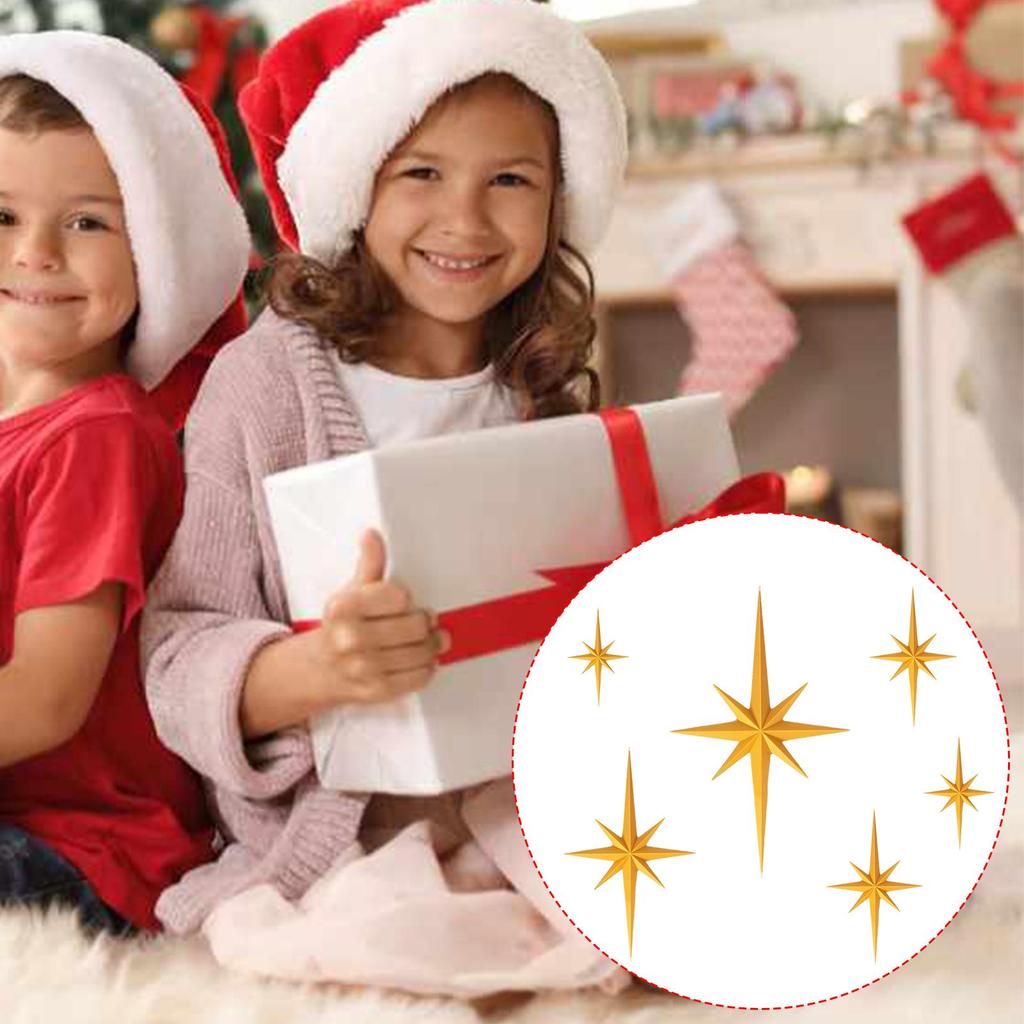 Christmas Star Ornaments Holiday Pendant For Wall 6 Pieces Hangable Decorative Wall Art For Holiday Home Decorators Living Room