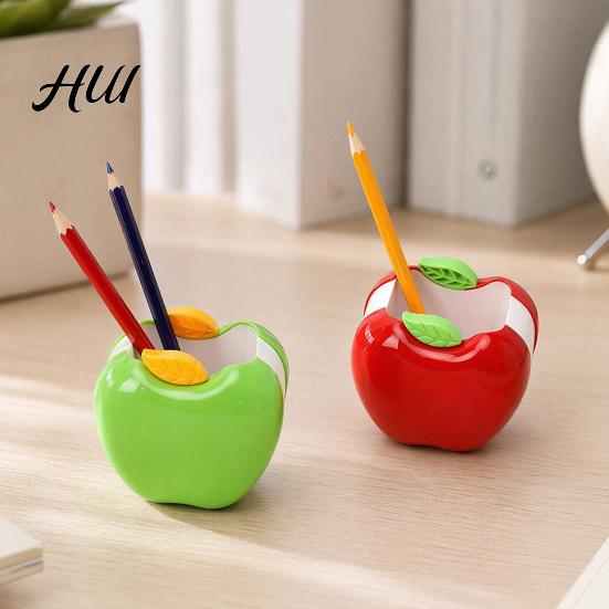 Home Pencil Holder Fruit Shape Pen Holder, Large Capacity Desktop Organizer, Decorative Stationery Container Box for Home, Office, Classroom
