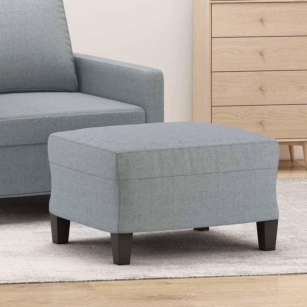 vidaXL Fußhocker Hellgrau 60x50x41 cm Stoff graue