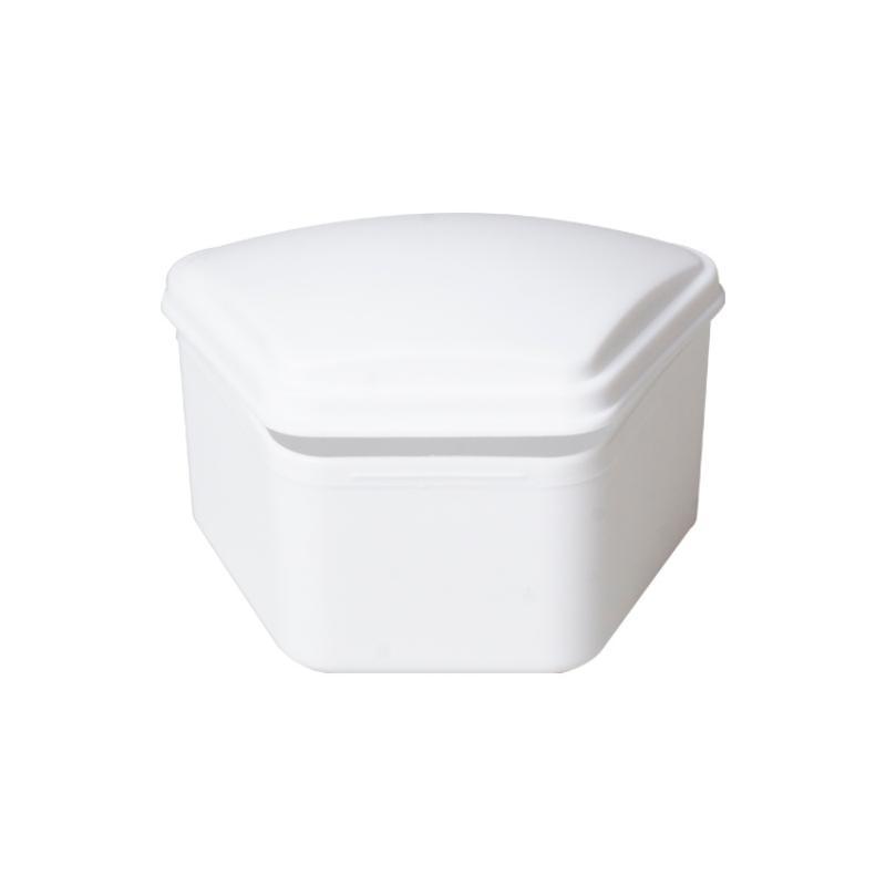 Trapezoidal Dental Retainer Case for Orthodontic Braces and Dentures