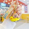 Car Ornament Cartoon Capybara Keychain Micro Landscape Desktop Ornament Keychain Pendant Doll  Gift