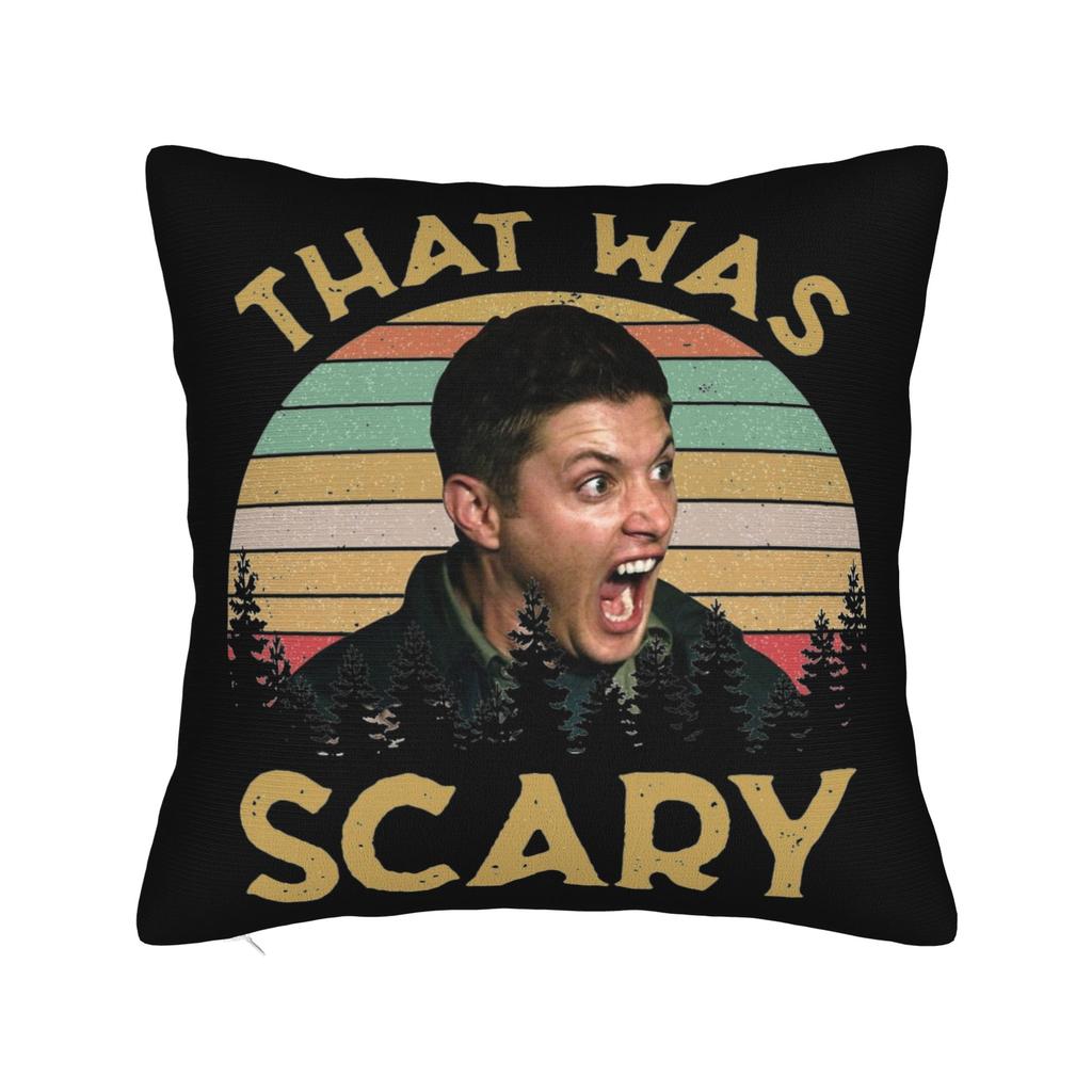 Supernatural Dean Kuddfodral Tryck Polyester Kuddfodral Dekorationer Kuddfodral Hem Fyrkantig 18"