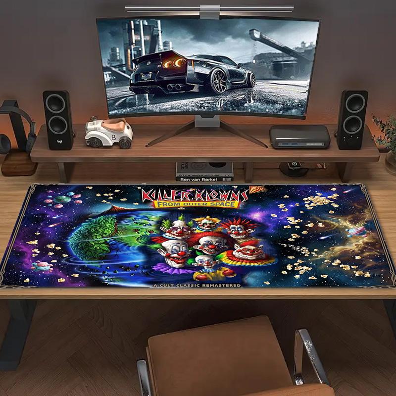 Killer Clown Horror Color Mouse Pad Large Gaming Table Cushion Non-slip Laptop Tablet Big Mousepad XXL Mat Mini PC Playmat With Lock Edge