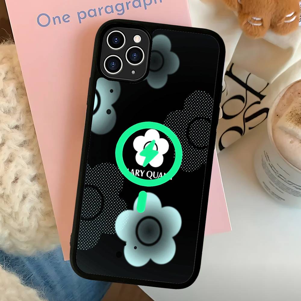 Fashion M-Mary Q-Quant For Magnetic Wireless Phone Case For IPhone 17 16 15 14 13 12 11 Pro Max Plus Mag Phone Cover