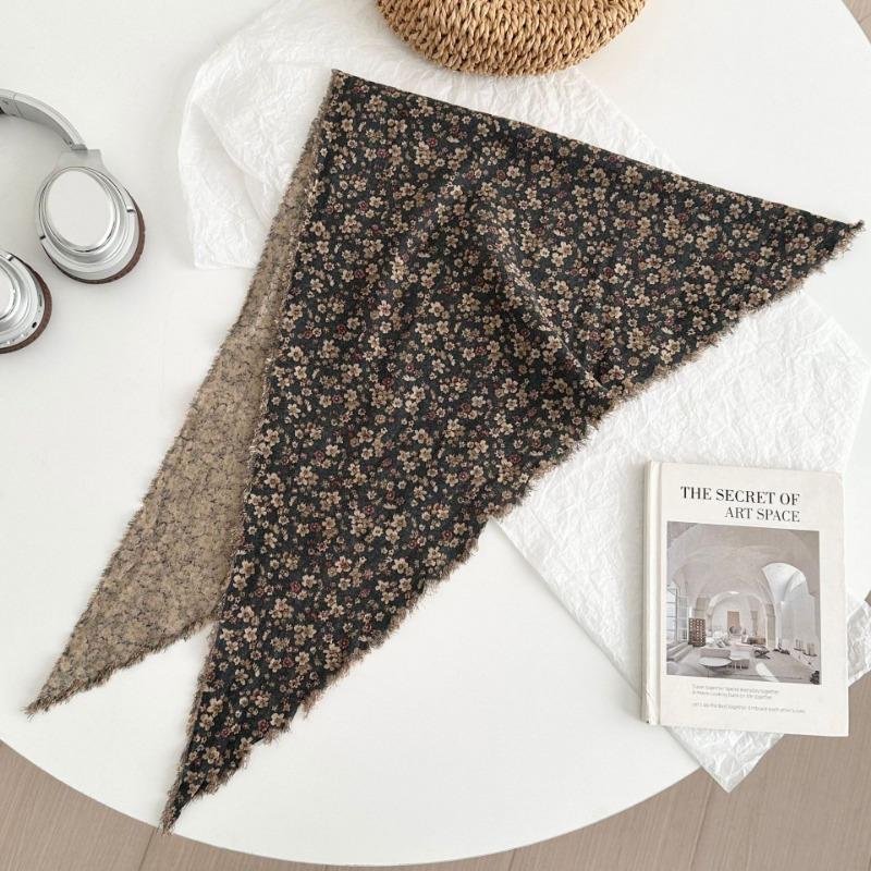 Silk scarf women's new versatile decorative scarf scarf small shawl versatile jeans waist triangle scarf waist tie