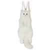 Super Cute Trendy Fashion White Cat Bag Plush Girl Backpack Pure Handmade Simulation Cat Shopping Bag Birthday Gifts For Kids