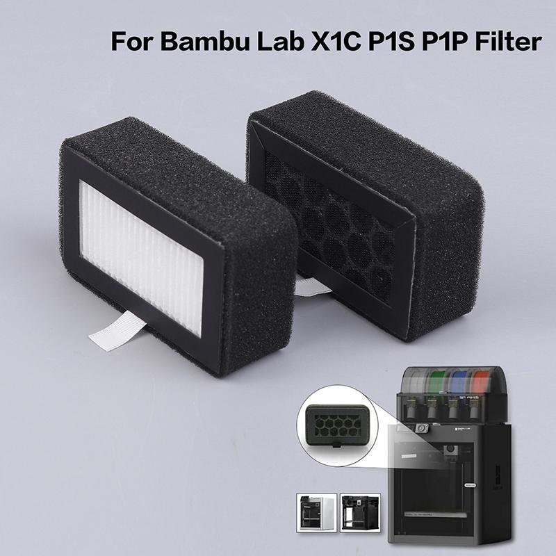 1/2/3 szt. Ulepszenie do Bambu Lab X1C P1S P1P Filtr Hepa 13 + Węgiel Aktywny Połączenie Filtra Powietrza Ultra Zamiennik