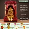 Guan Gong God of Wealth Statue - Attracts Prosperity, Worship Niche Decor.