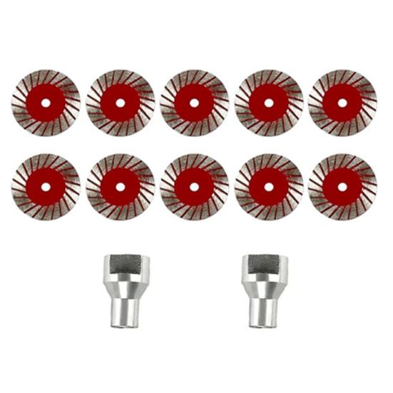 1/2/3/4/10Pcs Saw Blades Set with Shaft Screw 40mm Multi-Functional Professional Precision Granite Marble Stone Cutting Grinder Blade Replacement