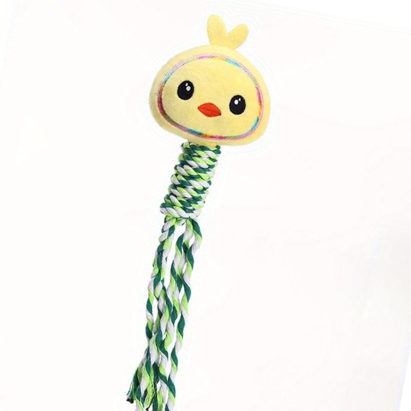 1pc Dental Care Dog Toy, Chew Resistant Cotton Rope for Small Breeds, Interactive Tug Game, Durable Chew, Promotes Oral Health
