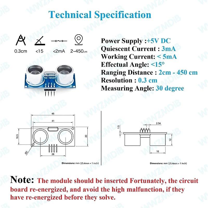 5pcs Ultrasonic Module HC-SR04 MELIFE Distance Sensor with 5pcs Mounting Bracket 2 Wire Set for Mega R3 MEGA Mega2560 Robot