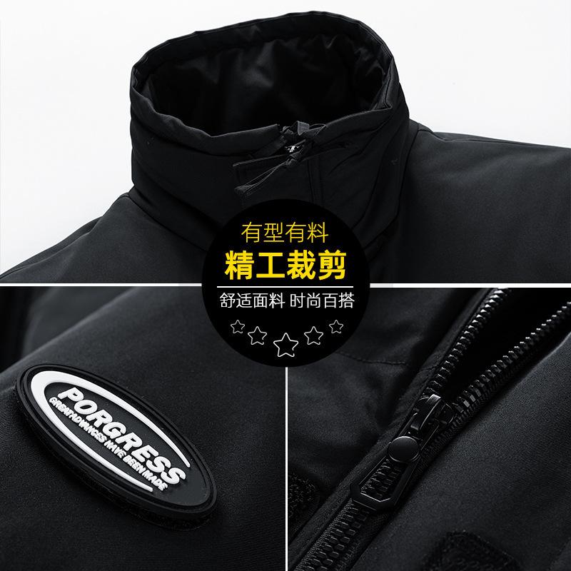 Winter Top Stand-up Collar Cotton-padded Clothes Men's New Loose Couple Thickened Cotton-padded Clothes Warm Boys Cotton-padded Jacket