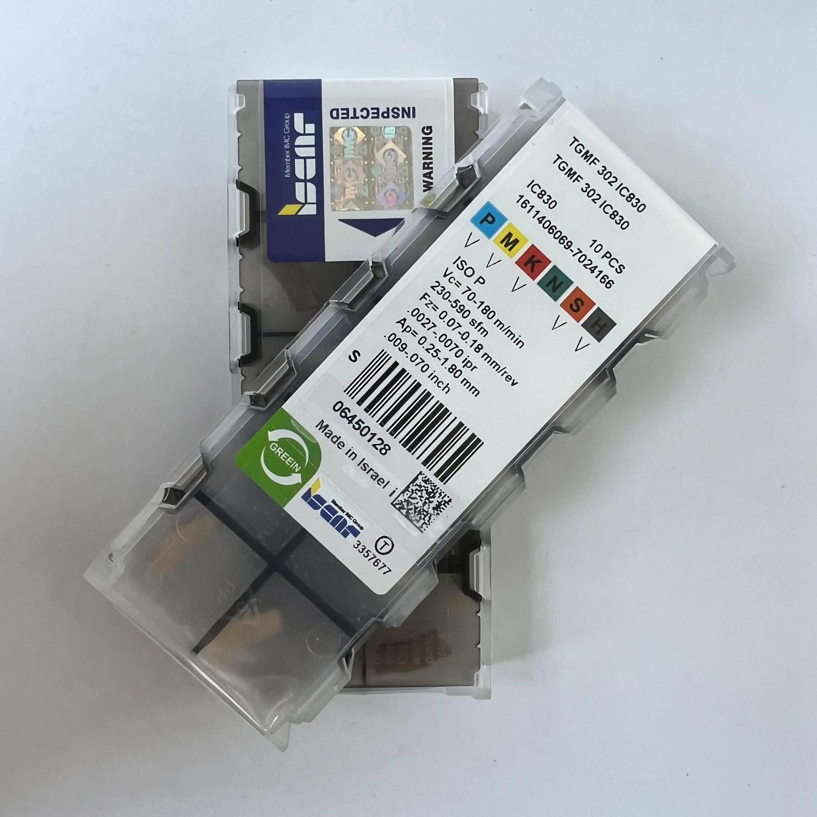 

ISCAR / TGMF302 IC830 /Industrial indexable carbide inserts 10 Pcs