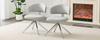 Modern Swivel Chair with Metal Frame, Comfortable Upholstery, 360 degrees Rotatable, Ideal for Office & Living Room