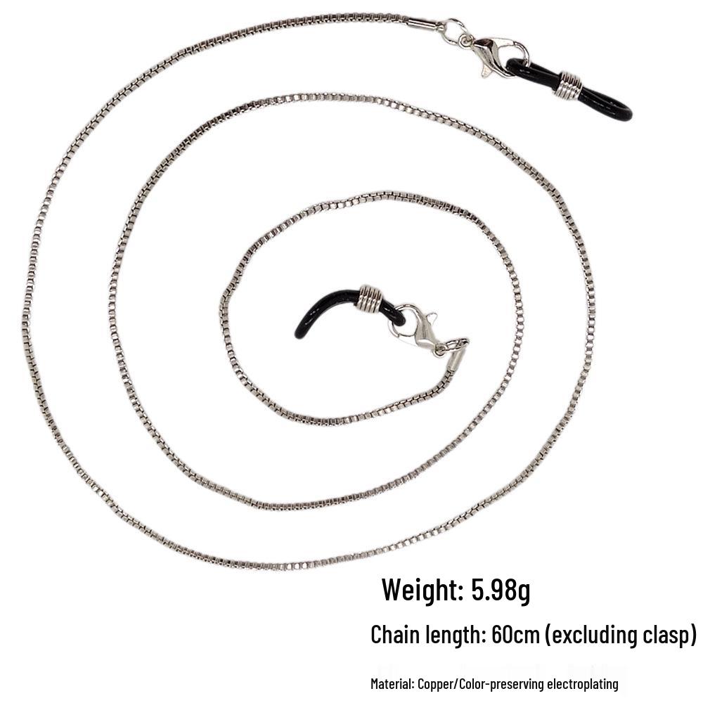 Stylish European & American Glasses and Mask Chain: Non-Slip, Anti-Lost, Non-Fading Titanium Steel Venetian Accessories