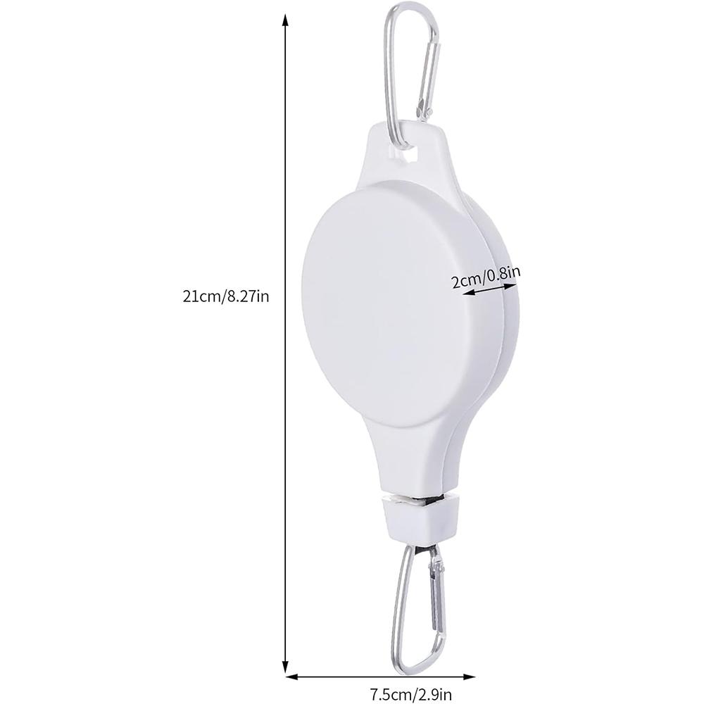 

Садовые корзины Горшки Подвесной крючок Регулируемый подъемный шкив для растений Набор выдвижных шкивов Выдвижная вешалка для растений Крючок для подвешивания цветов белый