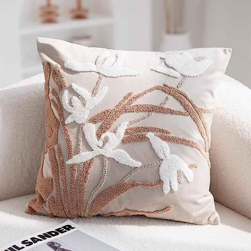 45x45cm Moderne Eenvoudige Sierkussenhoes Zachte Kussenhoes Decoratieve Kussensloop voor Bank Woonkamer Bank Huisdecoratie 45x45cm