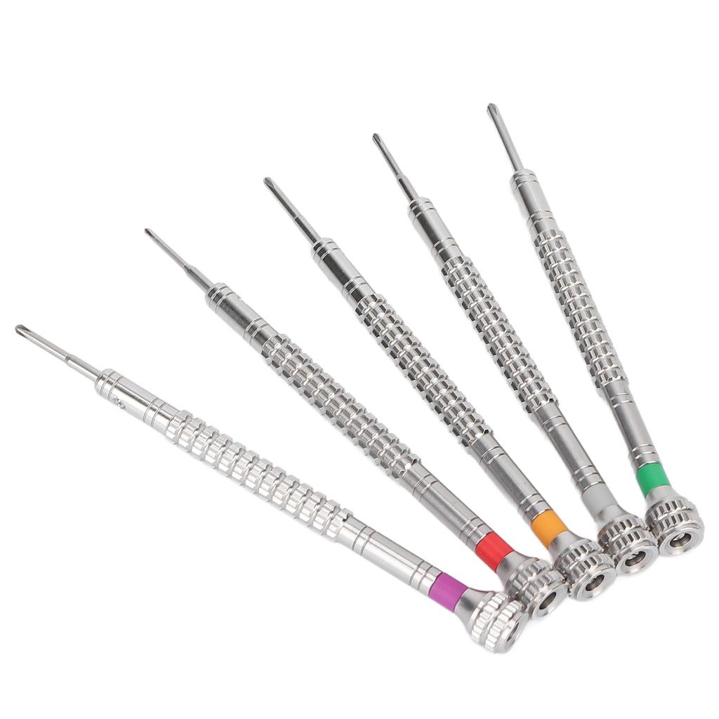 5pcs Watch Screwdrivers Wear Resistant Steel Cross Drivers Repair Tools for Cell Phone Computer Glasses